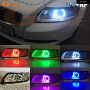 ボルボ S40 544 V50 545 RFリモートBLUETOOTH対応アプリマルチカラー超高輝度RGB LEDエンジェルアイキット ハローリング