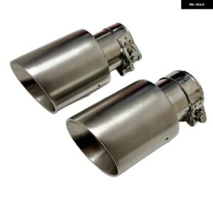 1個CARSアタッチメントマフラー ステンレス フロストシルバーテールスロートホーン アウトレット 大径89MM 101MM 114MMサイズ