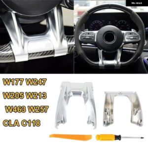 ステアリングフラットホイールアンダー トリム カバー 2019-2020 メルセデスベンツ AMG スポーツ A クラス W177 W247 W205 W213 W463 W257 CLA C118