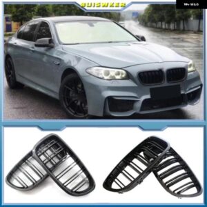 グリル グロスブラックキドニースポーツ BMW F10 F18 F02 F11 M5 10-15デュアルスラット