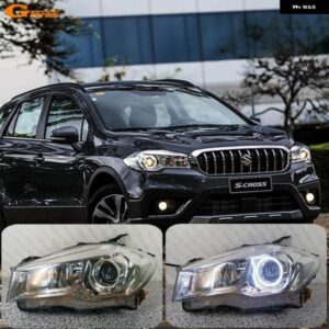 スズキ SX4 S-CROSS JY フェイスリフト 2017 2018 2019 デイライト 超高輝度 COB LED エンジェルアイキット ハローリング