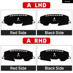 ホンダ CR-V CRV 2017 - 22 車用 ダッシュボード カバー 計器デスク サンシェード マット 滑り止め パッド アクセサリー - A　Red　Side　RHD