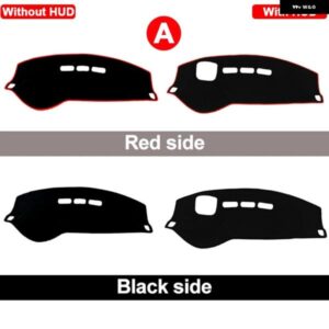 プジョー 508 SW GT 2010 - 18 508SW 508GT ライン カー ダッシュボード サンシェード カバー アクセサリー - A　with　HUDBlack　side