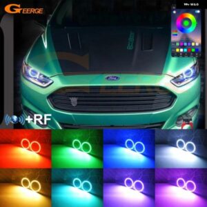 フォード モンデオ MK5 V フュージョン RFリモート BLUETOOTH対応アプリ マルチカラー 超高輝度 RGB LED エンジェルアイキット ハローリング