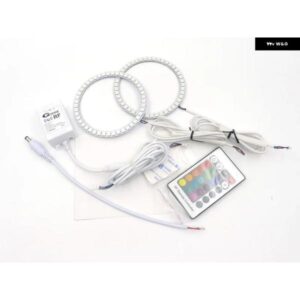マツダ 3 マツダ 3 アクセラ BM BN 2013 - 2019 BLUETOOTH対応アプリ マルチカラー 超高輝度 RGB LED エンジェルアイ ハローリングライト - For　BM　BN　2