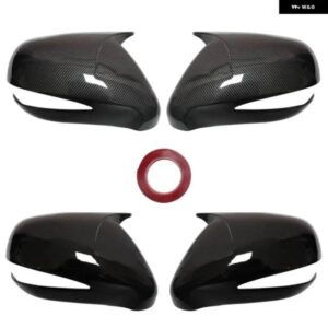 ペア LHD バックミラー カバー レクサス RX RX270 RX350 RX450 2009-2014 サイドリバースミラー キャップ バックミラー トリム - Carbon　pattern