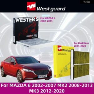 マツダ 6 2002-2007 MK2 2008-2013 MK3 2012-2020 ボルボキャビンエア フィルター エアコン カーリフレッシャー カーアクセサリー