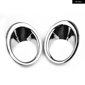 日産 キャシュカイ デュアリス J10 2010-2013 クロームフロント フォグライト カバー トリム 2個 ABS プラスチック 傷防止