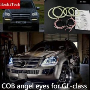 メルセデス ベンツ GL クラス X164 GL450 2007-2012 COB LEDデイライト ホワイト COB LEDエンジェルアイリング 超高輝度