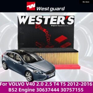 ボルボ V40 2.0 2.5 T4 T5 2012-2016 B52 エンジン ボルボMA9521エア フィルター 高性能カーアクセサリー30637444 30757155
