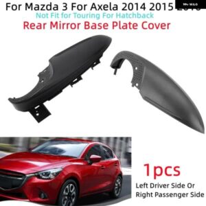 車側リアビューミラー カバー ミラー ベースプレートカバー マツダ 3 アクセラ 2014-2016 右 助手席側 / 左ハンドル 用席側 1個 - Driver　left
