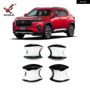 ドアハンドル ボウルカバー キャップ ステッカー 2024 ホンダ WRV DG5 クロムアクセサリー - BLACK