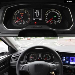 車用TPUインストルメント パネル 強化フィルムスクリーン フィルムスクリーン プロテクター VWジェッタMK7 2019 - 21
