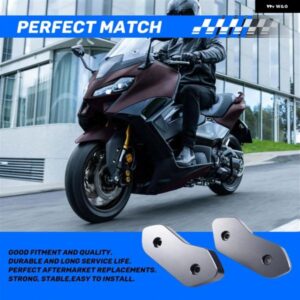 オートバイ バイク ミラー ホールカバー ミラー ホールカバー ヤマハ T-MAX560 リアビューミラー カバー ベースキャップ チタン