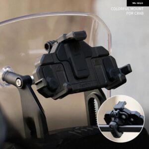 12/22MM オートバイ バイク GPS 電話 ホルダー スタンド ナビゲーション ブラック 延長 ブラケット CFMOTO 450MT 450 MT 2024+ - 12mm