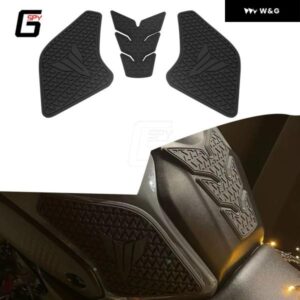 ヤマハ MT07 MT-07 2021 - 23 オートバイ バイク アクセサリー 滑り止めサイド燃料タンク ステッカー 防水 パッド ゴム ステッカー