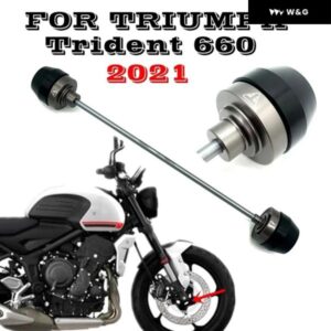 オートバイ バイク フロントアクスルフロント フォーク スライダー ホイール アクスルブロック トライアンフ トライデント660 2021