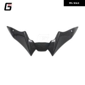 ヤマハ MT-09 MT09 SP 2021 - 23 オートバイ バイク スポーツ ダウンフォース ネイキッド フロントスポイラー エアロダイナミック フロントウィング - black