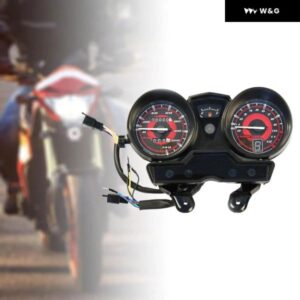 バイク LEDデジタルスピード メーター スピード ゲージ ランニング距離計 カスタム ヤマハ YBR125 JYM125 アクセサリー 簡単取り付け