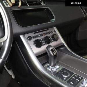 ランドローバー レンジローバー スポーツ ヴォーグ オートバイ バイク オグラフィー 2014-2017 車用 エアコン ボリュームノブカバー 車内アクセサリー - Black(4　pcs)