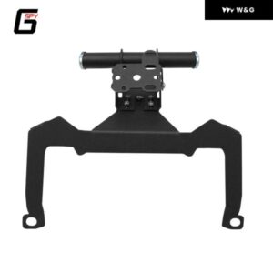 ホンダ フォルツァ125 NSS125 フォルツァ350 NSS350 バイク アクセサリー フロントフォン スタンド ホルダー GPS ナビゲーションプレート ブラケット - black