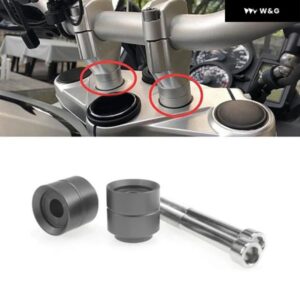 22MM オートバイ バイク ハンドルバー ライザーアップツールキット 移動バー ハンドルバー リフト BMW F800GS ADV F700GS F650GS ツイン - Grey
