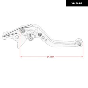 オートバイ バイク ブレーキ レバー ギア シフト レバー CNCアルミ シフト レバー ヤマハ R3 R6 R25 R125 - Red