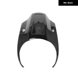 フロント ヘッドライト フェアリング カバー バイク ヘッドライト アクセサリー ブレイクアウト FXBR 107 FXBRS 114 2018-2022 - Black