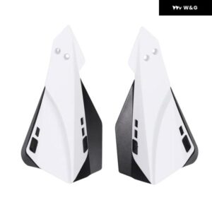 ホワイト 汎用 バイク ハンドガード モトクロス ハンドガード プロテクター バイク 22MM ハンドルバー プロテクター - white