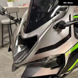 オートバイ バイク フロント フェアリング エアインレットスタンピングポートシェルカバー ハウジング ガード カワサキ NINJA ZX-6R ZX6R 2024 - Carbon　Fiber　Pattern