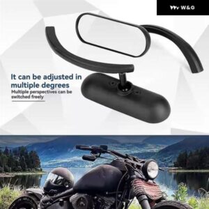 汎用 バイク M10バックミラー クラシック レトロ スポーツスター ソフテイル エレクトラグライド ツーリング - Electroplating　Color