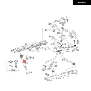 シリンダー内燃料インジェクター MERCEDES-BENZ A B C E S クラス 160 180 200 220 250 260 AMG GT カスタムパーツ アクセサリー 交換用部