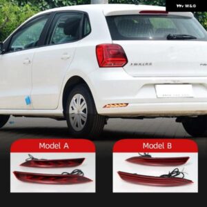 1セット フォルクスワーゲン VW ポロ 2014-18 LED リフレクター ランプリア フォグランプ バンパーライト ブレーキライト ウィンカーライト