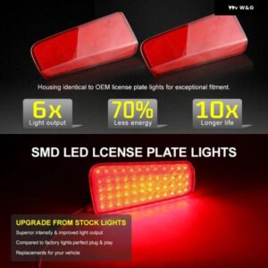 LED リアバンパー テールライト ブレーキランプ リフレクター トヨタ アルファード ヴェルファイア 30系 2015-18 カスタムパーツ アクセサ - 2pcs　RED　LENS