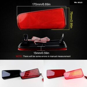 LED リアバンパー テールライト ブレーキランプ リフレクター トヨタ アルファード ヴェルファイア 30系 2015-18 カスタムパーツ アクセサ - 2pcs　Smoke　LENS