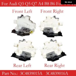 アウディ Q3 Q5 Q7 A4 A5 TT B6 ドアロックラッチ アクチュエーター 中央機構モーター 8K0839016 8K0839015 8J1837016A 8J1837015A カスタ - Rear　Right