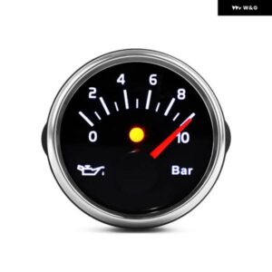 12-24V 防水 油圧計 2インチ 52MM 油圧計 0 10BAR 汎用 トラック 計器 カスタムパーツ アクセサリー 交換用部品 互換品