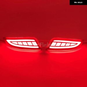 車 LED テールリアバンパー リフレクターライト トヨタ カムリ 2015 2016 フォグランプ ウィンカー ストップブレーキランプ カスタムパーツ - Red　model　C