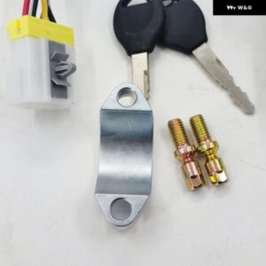 点火スイッチ ロックシリンダースターター ボルト 交換アクセサリー 日産 フロンティア 1999-2003 カスタムパーツ アクセサリー 交換用部品 - silvery　　Black