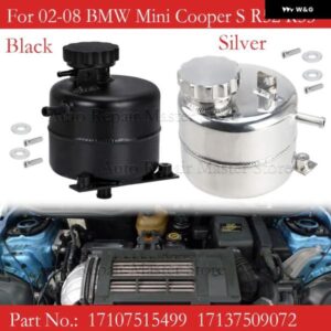 17107515499 17137509072 02-08 BMW ミニクーパー S R52 R53 クーラントヘッダー拡張オーバーフロー ウォータータンクキャップリザーバー缶 - Black