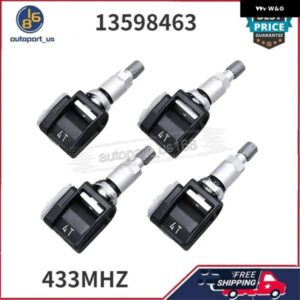 13598463 13540605 433MHZ 4個 タイヤエア圧システムセンサー 2020 キャデラック CT6 シボレー GMC シエラ 3500 カスタムパーツ アクセサリ