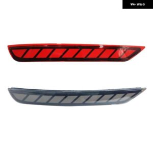 車 LED リフレクター リア フォグランプ リアバンパー ブレーキライト ダイナミックウィンカーライト スバル フォレスター 2008 - 2019 カ - Red　Cover