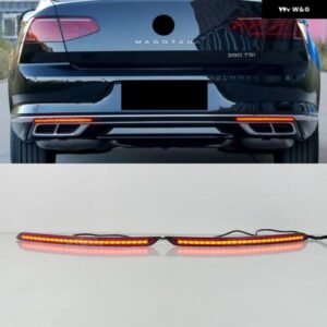 リアライトブレーキランプウィンカー リフレクター LED バンパーライト フォルクスワーゲン パサート B8 2019-23 カスタムパーツ アクセサ