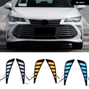 車 LED DRL トヨタ アバロン 2018-21 デイタイム ランニングライト フォグランプ ダイナミックウィンカー フォグランプ カバー カスタムパ - Color　Temperature