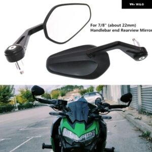 オートバイ ミラー ハンドルバー E マークバーエンドミラー オートバイ KAWASAKI VERSYS 650 Z900 Z1000 Z650 Z800 Z750 NINJA ER6N カスタ