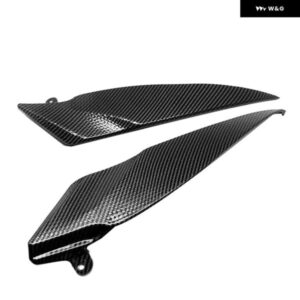 1ペア ABS カーボンガスタンクトリム カバー ガード フェアリング ヤマハ 2007-2008 オートバイ 燃料タンクサイド パネル ハウジング カス