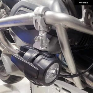 汎用 オートバイ LED 補助 フォグランプ ブラケット ホルダー R1200GS F800GS F700GS F650 K1600 に適用 20-27MM 28-32MM カスタムパーツ - 20-27MM　black