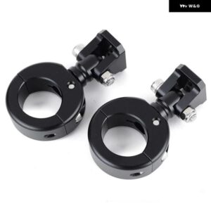 汎用 オートバイ LED 補助 フォグランプ ブラケット ホルダー R1200GS F800GS F700GS F650 K1600 に適用 20-27MM 28-32MM カスタムパーツ - 20-27MM　silver