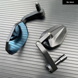 ベネリ LEONCINO 500 250 800 TRAIL オートバイ アルミ リアビュー黒ハンドルバー エンドサイドバックミラー カスタムパーツ アクセサリー