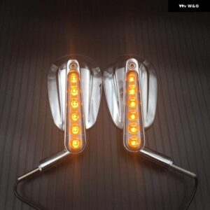バックミラー マッスル LED ウインカーライト ケース ハーレー V-ROD V ROD VRSCF カスタムパーツ アクセサリー 交換用部品 互換品